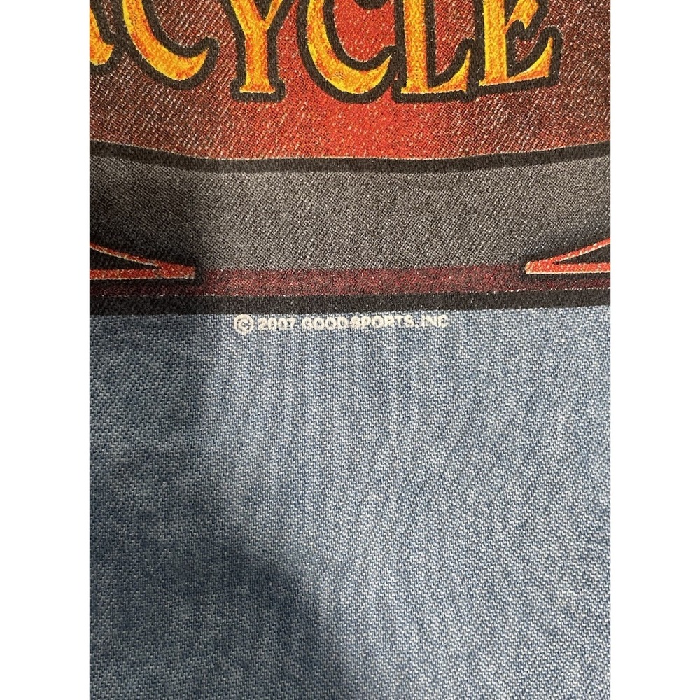 Vintage Y2K Biker's Edge Hollister Motorcycle Rally Button Down Shirt Mens 2XL - Picture 2 of 9